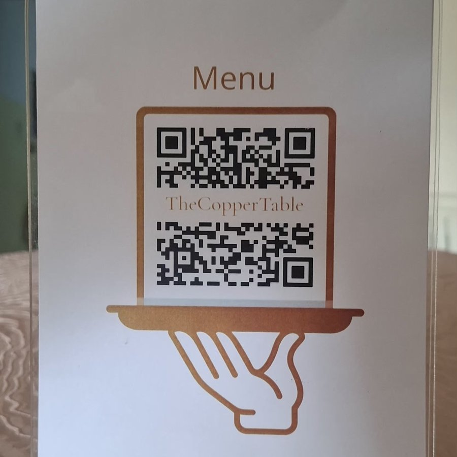 Laudasol QR code table stand